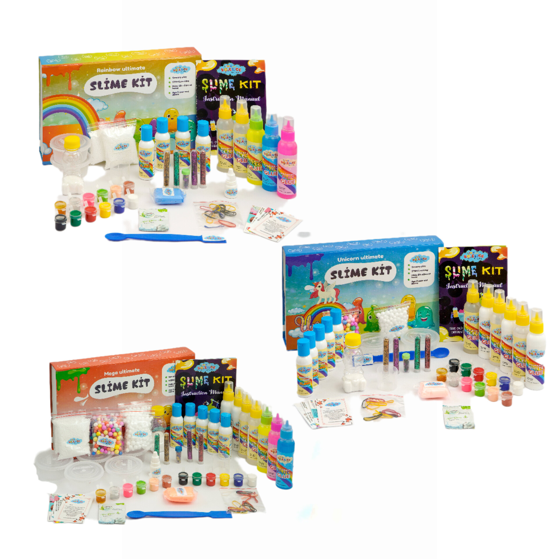 76 Pieces Ultimate glitter and sparkle Slime Kit Combo Pack of 2